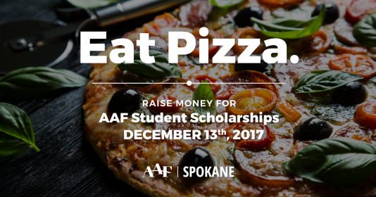Eat Pizza. Raise money for AAF Student Scholarships
